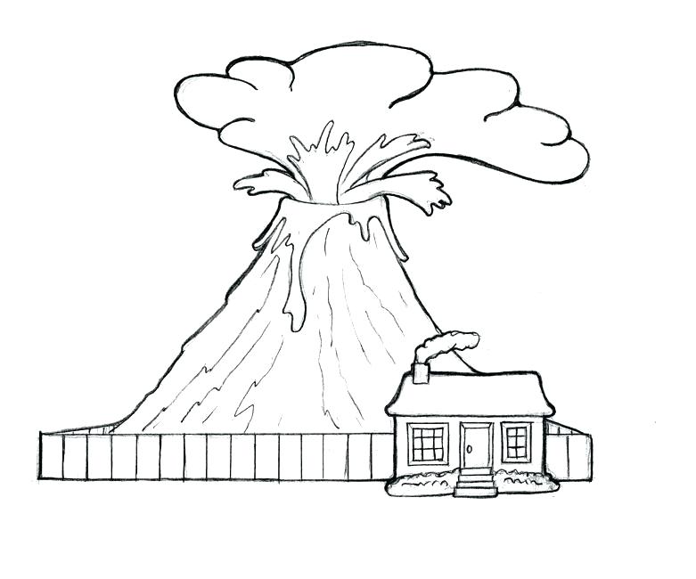 Volcano Drawing Pictures at GetDrawings | Free download