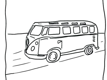 440x330 Vw Bus Coloring Page Bus Coloring Page Coloring Home Vw Bus
