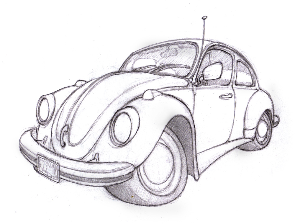 Volkswagen Drawing at GetDrawings | Free download