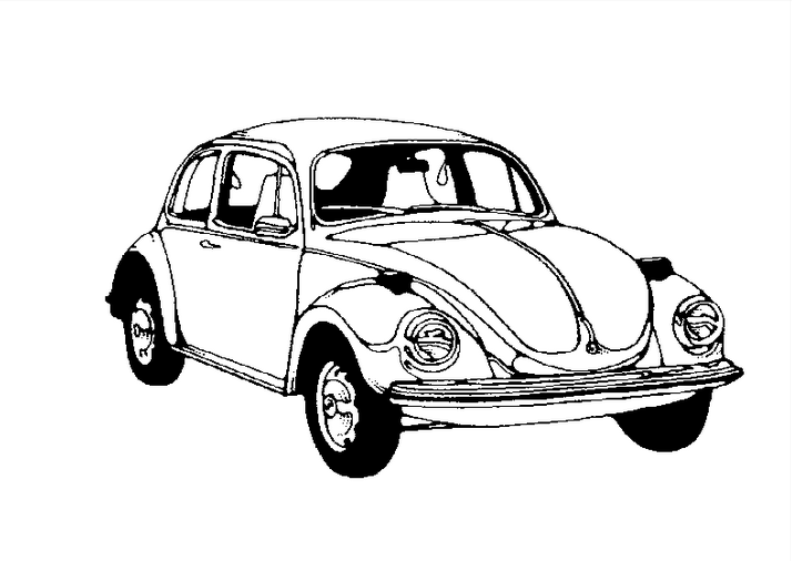 714x506 Vw Bug Coloring Page Amp Coloring Book