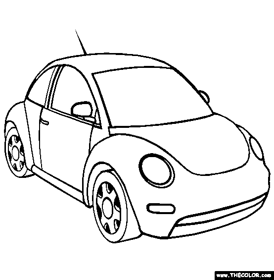 554x565 Volkswagen Beetle Coloring Page Free Volkswagen Beetle Online