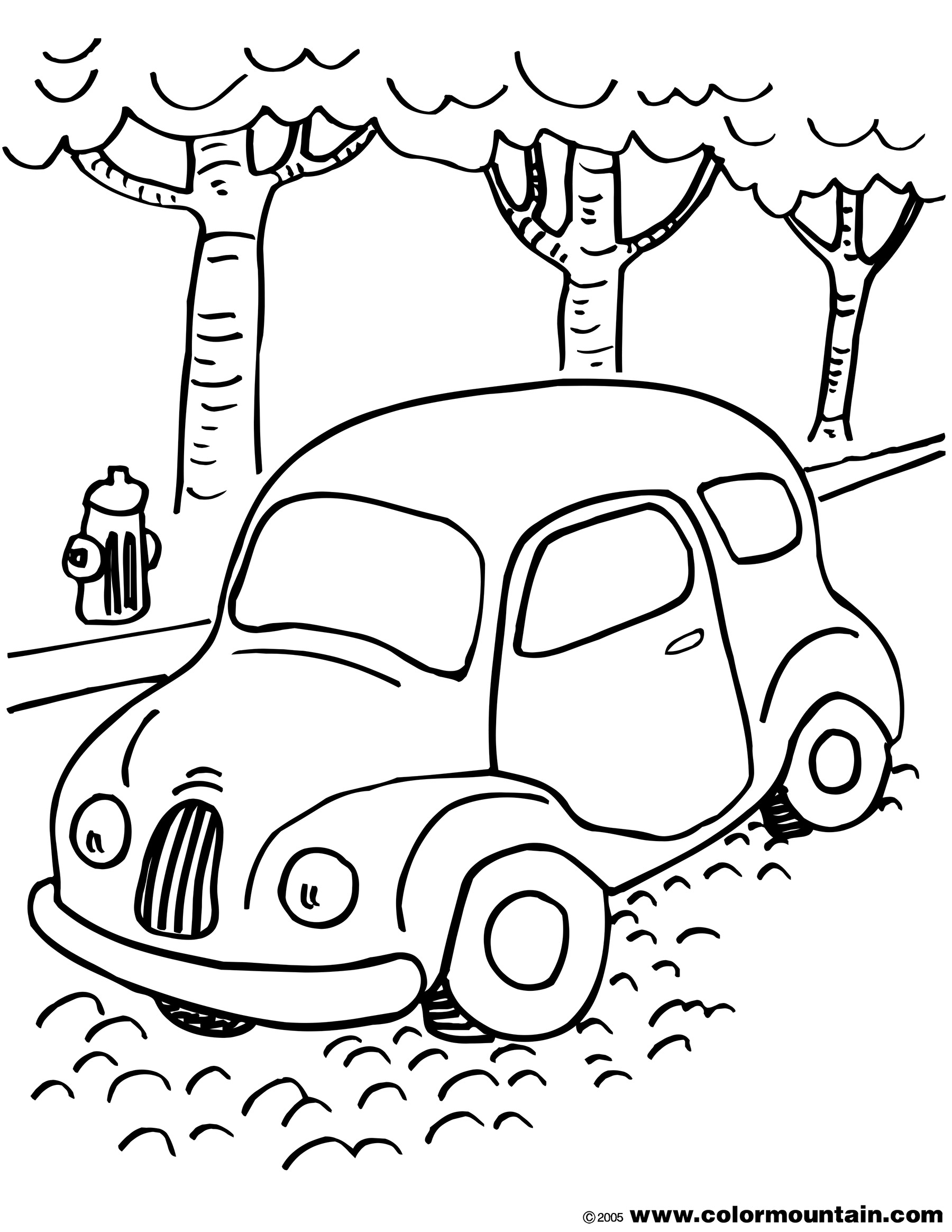 1800x2329 Volkswagen Coloring Sheet