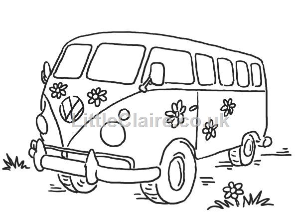 600x435 Clip Art Vw Campervan Clipart