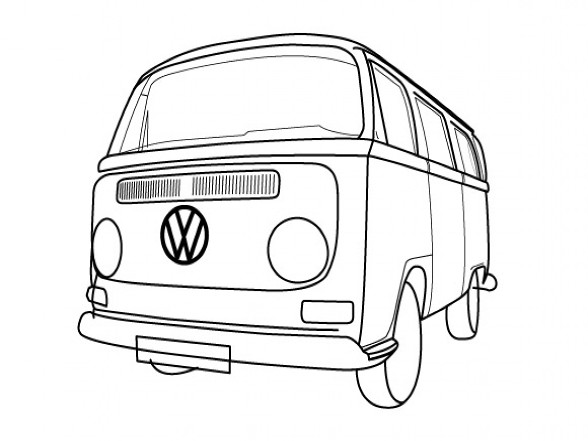 Volkswagen Van Drawing