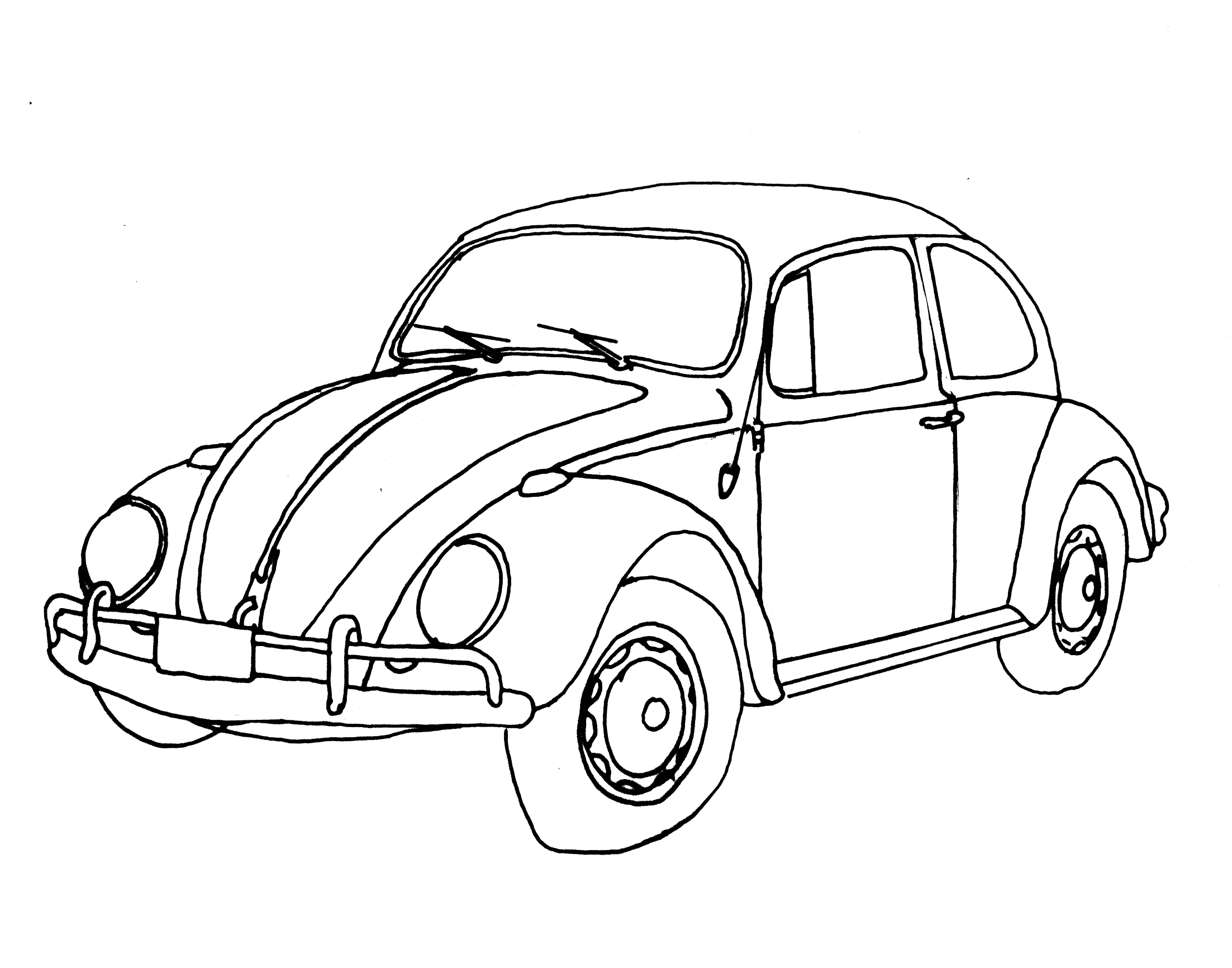 Volkswagon Drawing at GetDrawings | Free download