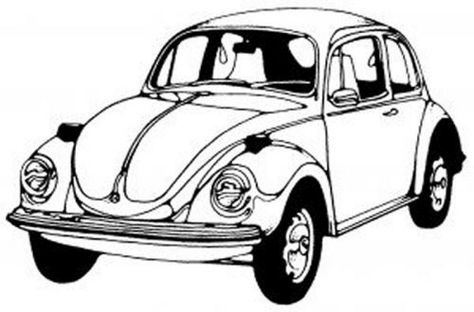 474x312 Car And Bus Colouring Pages Vw Beetles And Free Printable