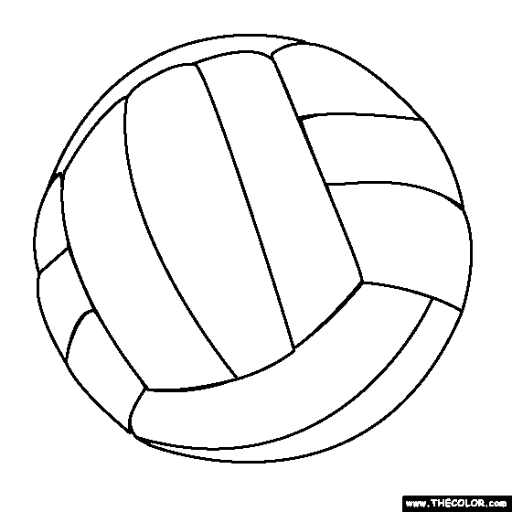 560x560 Easily Volleyball Coloring Pages Ball Page Wecoloringpage