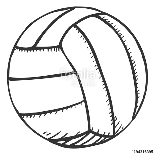 Volleyball Ball Drawing at GetDrawings | Free download