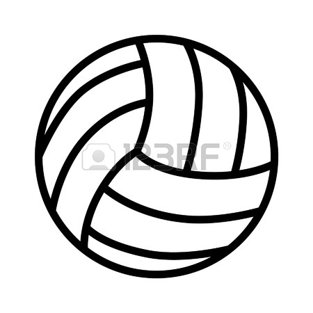 450x450 Volleyball Ball Line Art Icon For Sports Apps And Websites Royalty