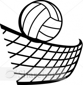 292x300 Volleyball Net And Ball Clipart