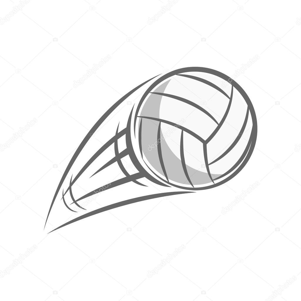 1024x1024 Flying Volleyball Ball Stock Vector Mhatzapa