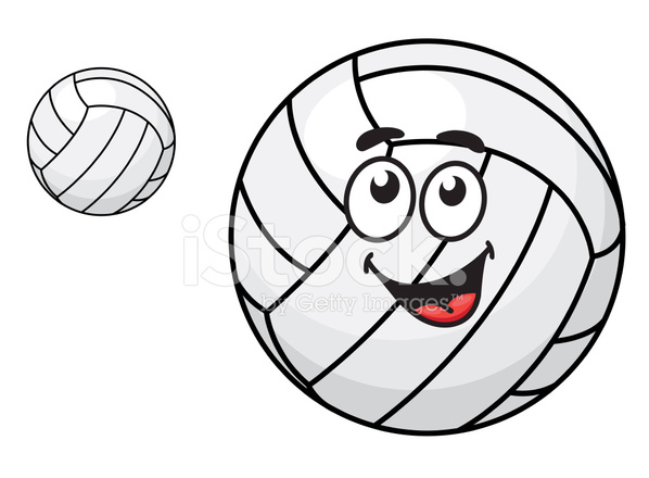 598x440 Cartoon Volleyball Ball Stock Vector