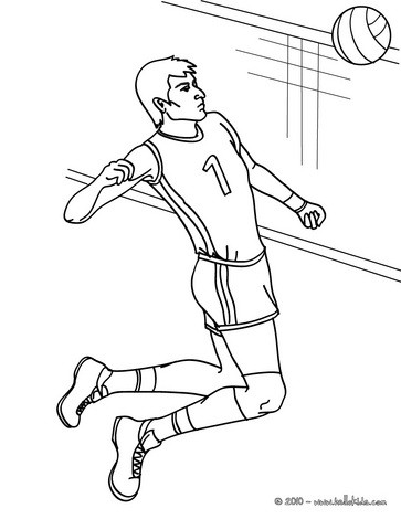 363x470 Nice Volleyball Coloring Page. More Sports Coloring Pages