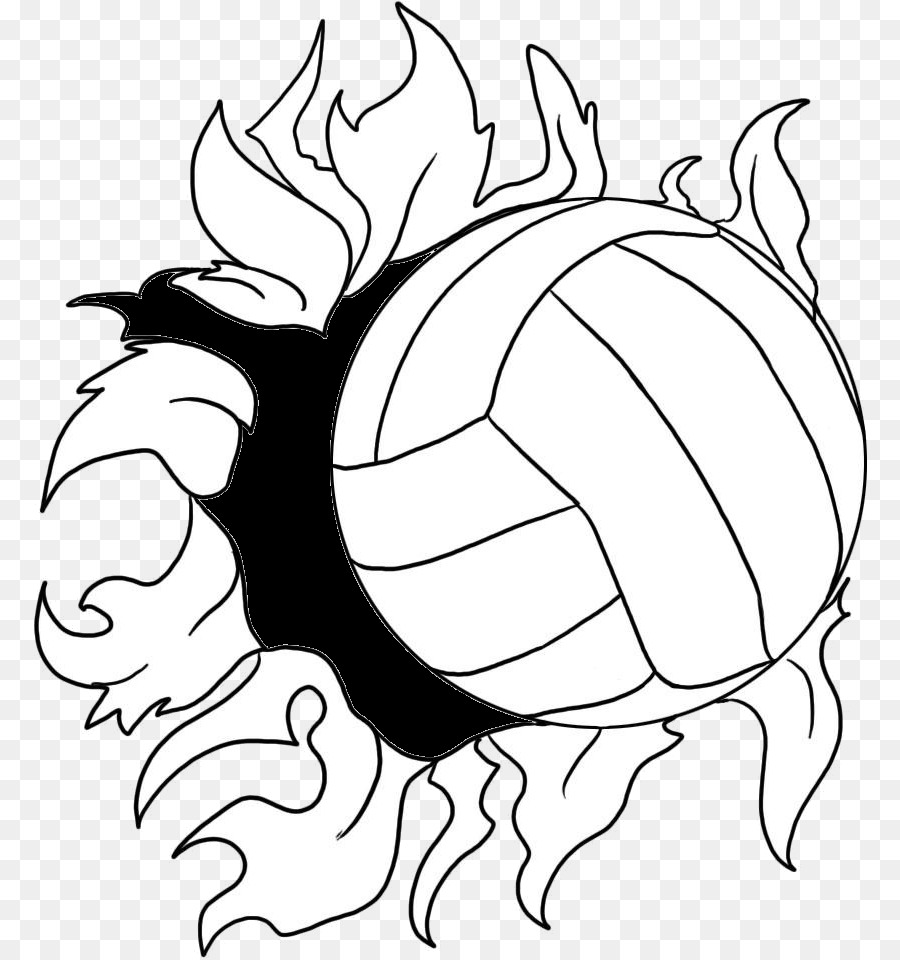 900x960 Volleyball Coloring Book Page Adult