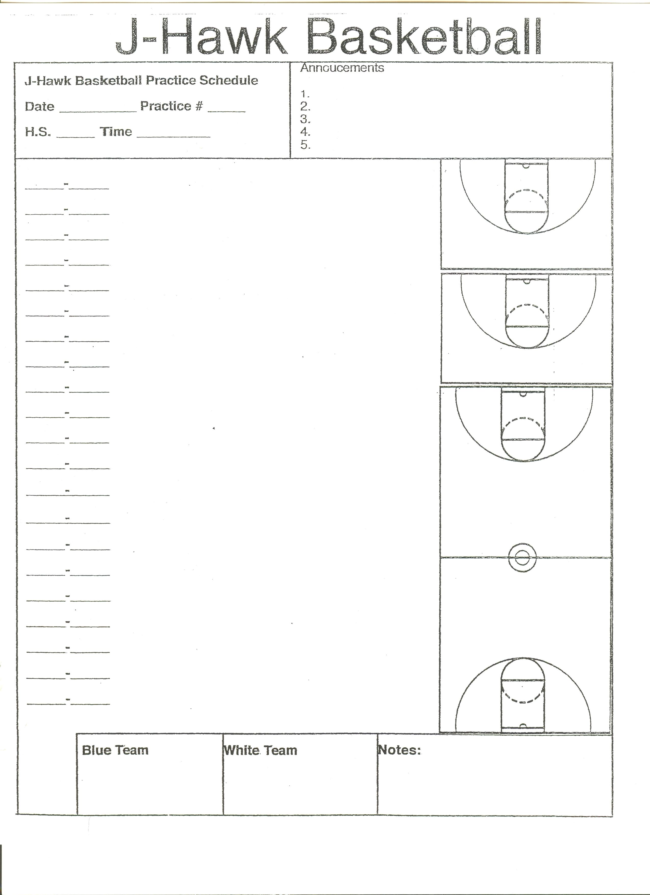 Practice plan. Basketball Daily Plan Practice. Blank diagram Sheets for Basketball coaches.
