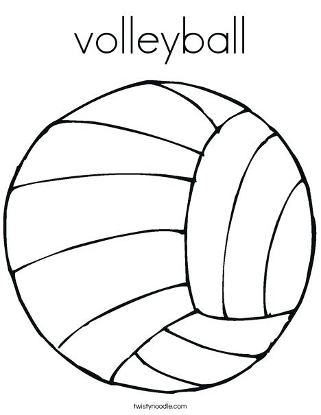 Volleyball Court Coloring Pages