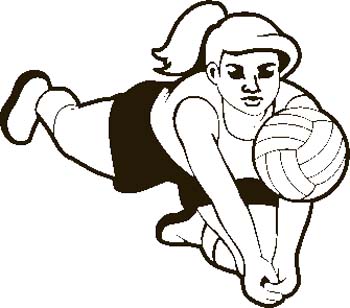 350x308 Image Of Volleyball Clipart