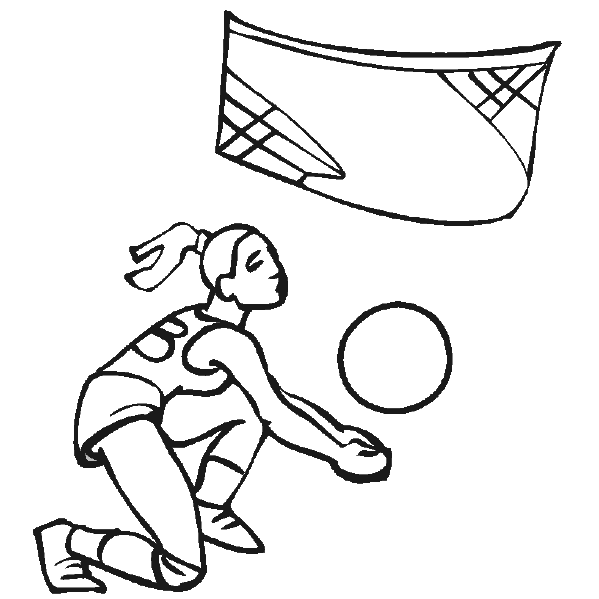 599x599 Olympics Coloring Pages Women's Volleyball Coloring Pages