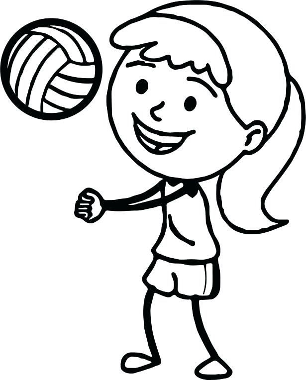 Volleyball Drawing at GetDrawings | Free download