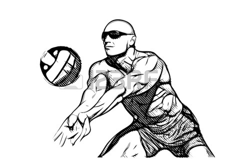 Volleyball Player Drawing at GetDrawings | Free download