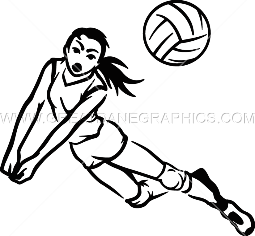 825x766 Volleyball Hit Production Ready Artwork For T Shirt Printing