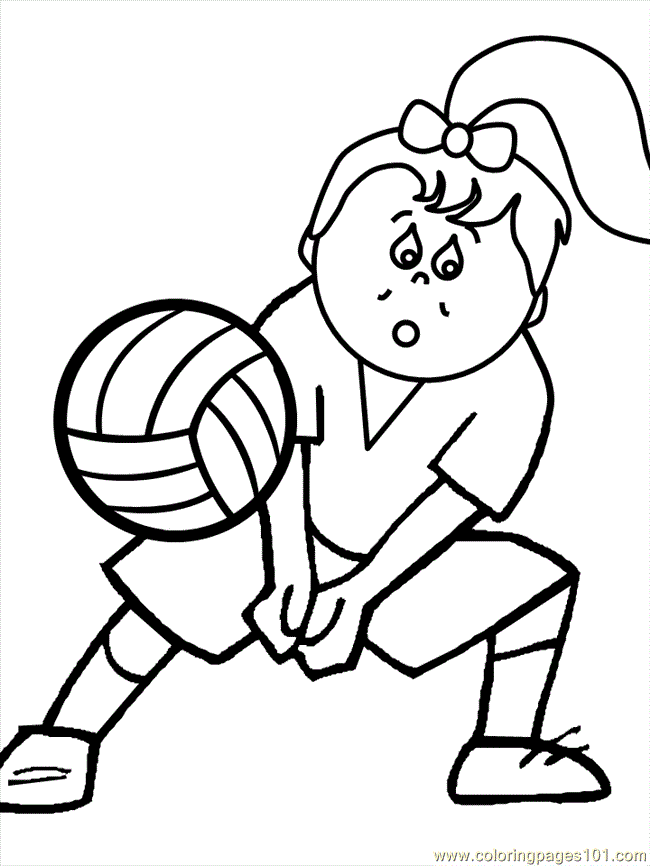 650x866 Volleyball5 Coloring Page