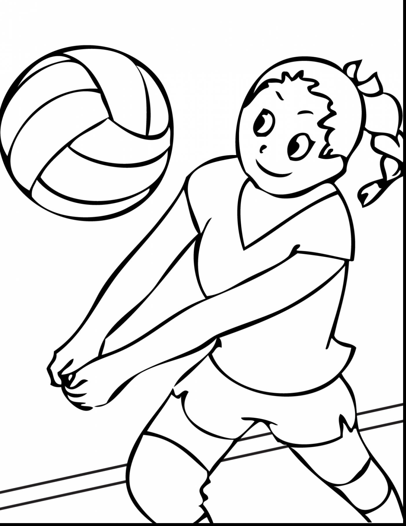 1402x1815 Surprising Volleyball Sports Coloring Pages With Volleyball