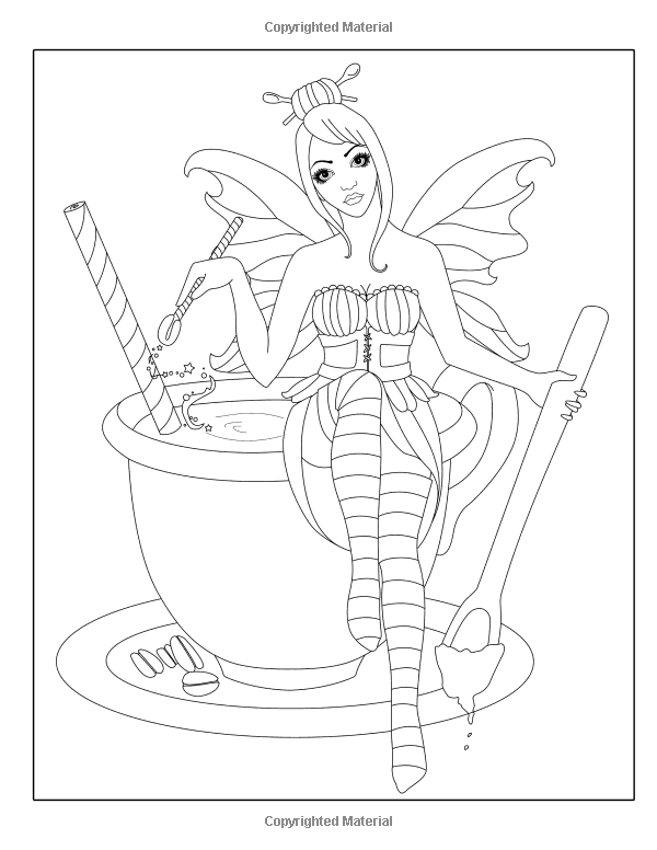600x776 Spellbinding Images A Fantasy Coloring Book (Volume 2) Nikki