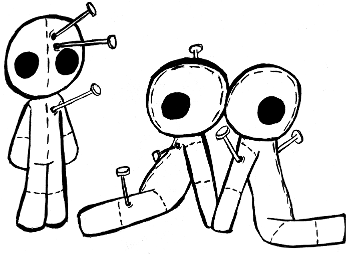 697x509 Old Voodoo Doll Drawing By Dorymclean