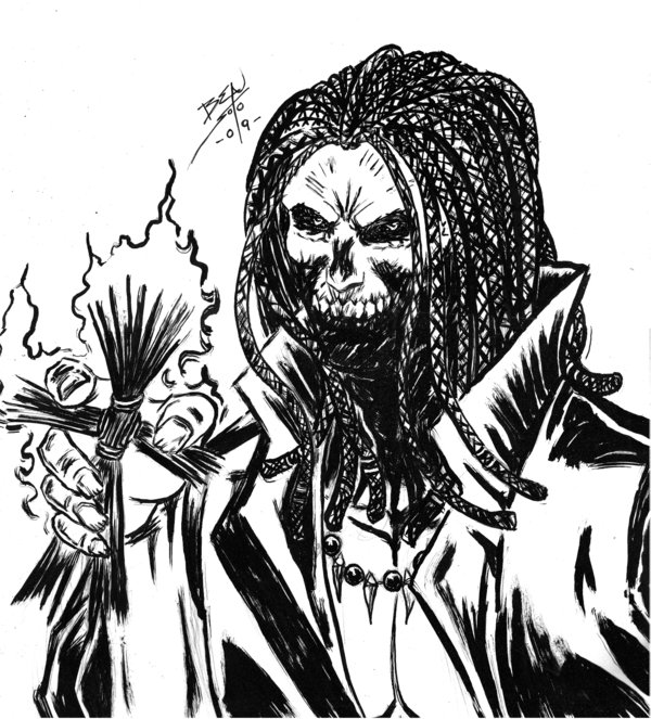 600x663 Voodoo And A Voodoo Doll By Vehementstudios