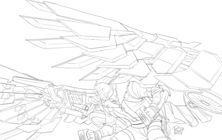 900x568 The Vulture By Pencilhead7