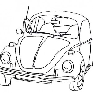 300x300 Volkswagen Beetle Car Coloring Pages Best Place To Color