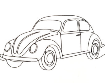 Vw Bug Drawing at GetDrawings | Free download