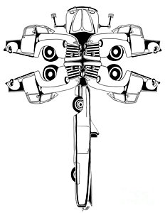 232x300 Vw Bug Drawings Fine Art America