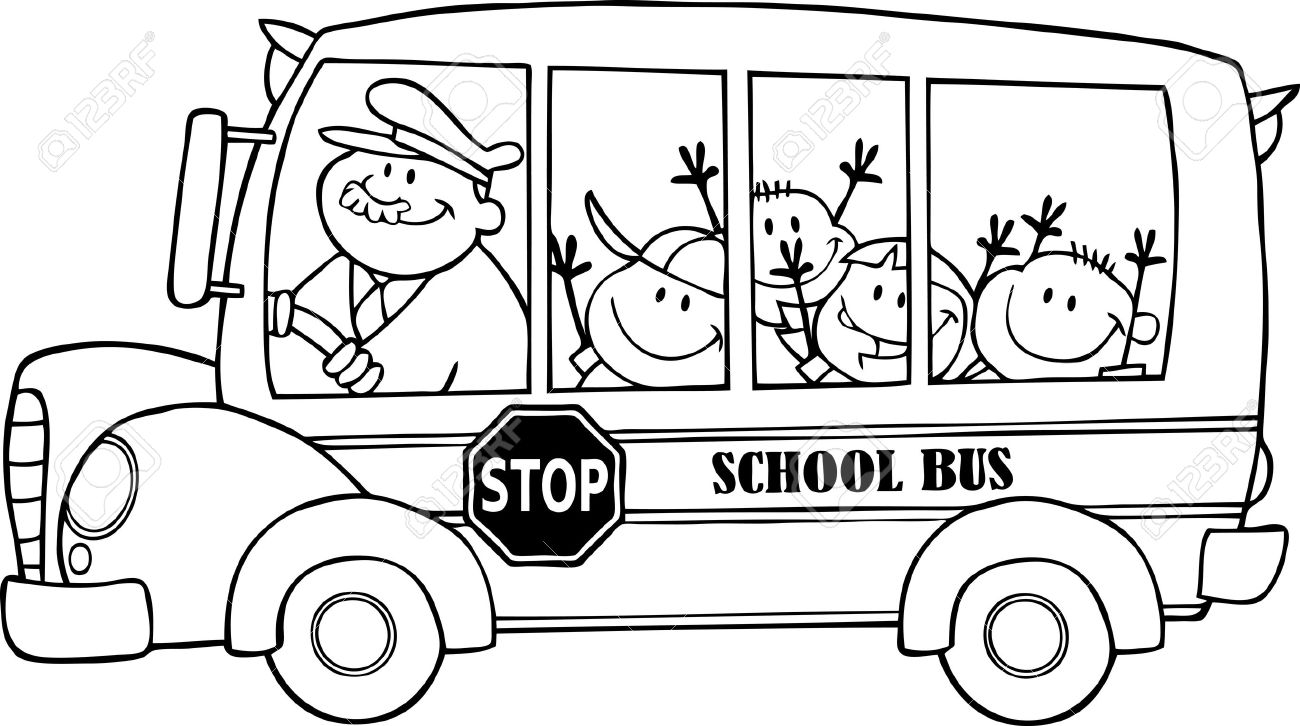1300x726 Sketch Clipart Bus