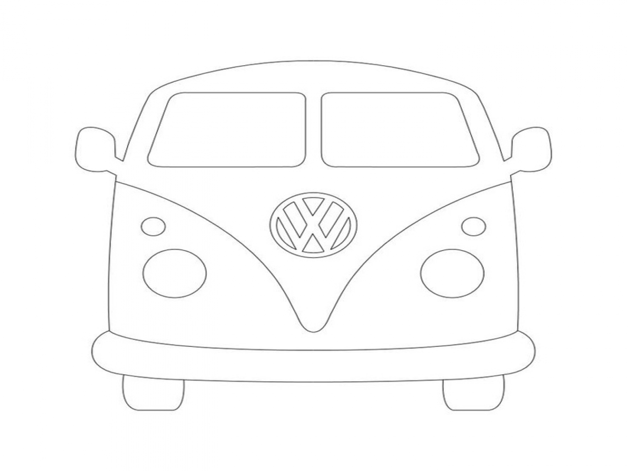 Vw Bus Drawing at GetDrawings | Free download