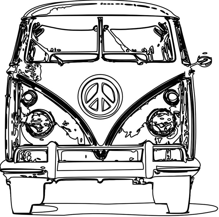 736x729 Vw Beetle Coloring Pages