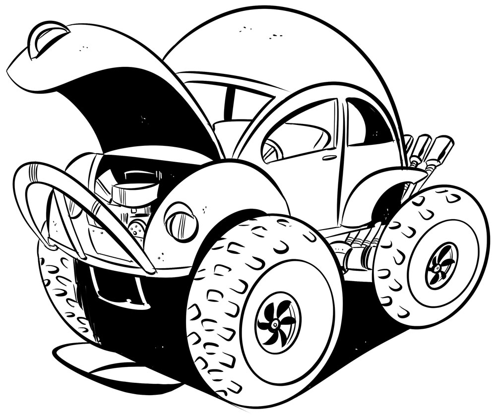 1000x845 Process Vw Krishna Draws Custom Illustrations