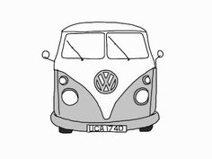 Vw Van Drawing at GetDrawings | Free download