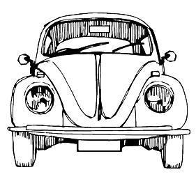 281x257 Vw Beetle Drawing Front