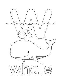 238x320 Alphabet Coloring Pages
