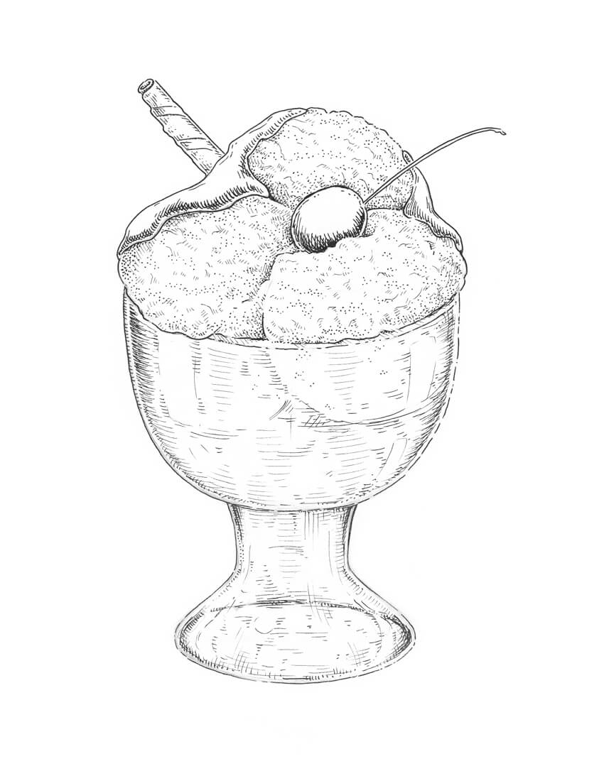 850x1093 How To Draw Ice Cream Step By Step