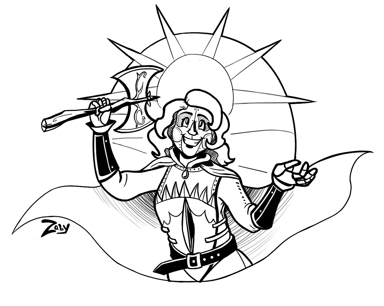 1280x1021 Things From Zaby's Mind Inktober