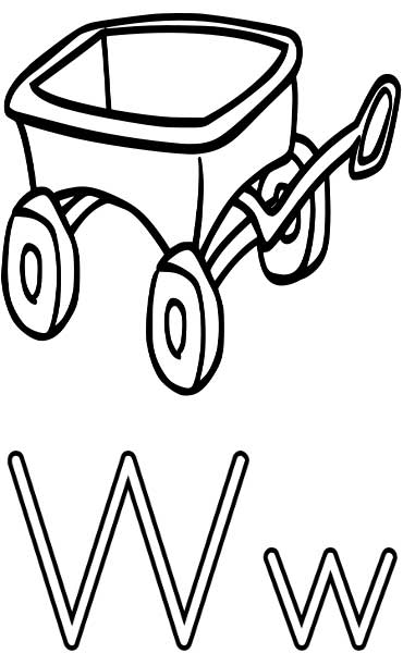 370x600 Wagon Coloring Page
