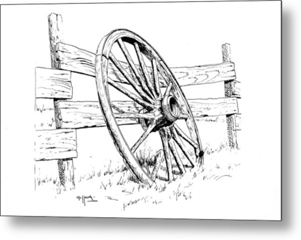 600x478 Wagon Wheel Painting By Bob Hallmark