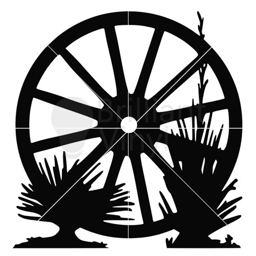 500x500 Wagon Wheel Svg File