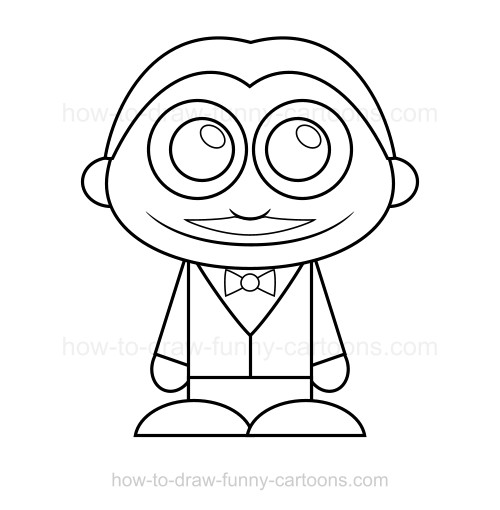 500x510 How To Draw A Waiter