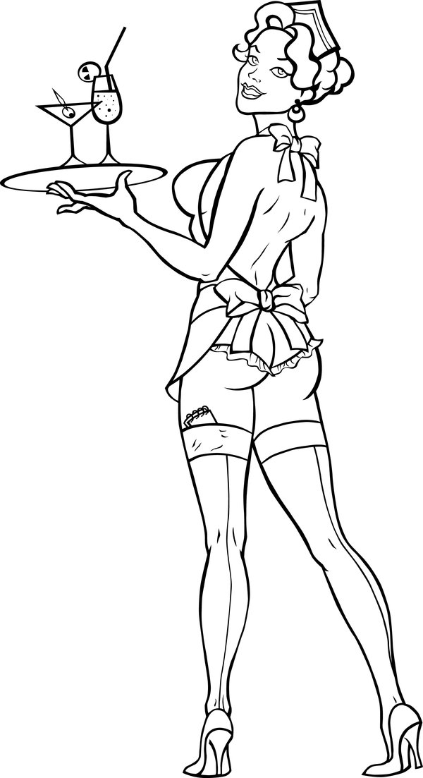 600x1103 Waitress By Smarelda