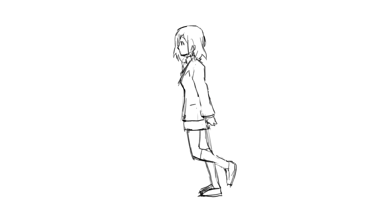 1280x720 Yui Walk Cycle Sketch By Moxie2d