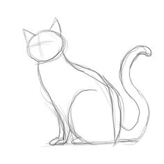 236x236 How To Draw A Cat Cat Drawing, Cat And Drawings